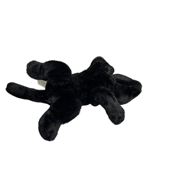 FAO Schwarz Black Panther Cat Floppy Plush 15” Laying Down Golden Eyes Soft - Picture 9 of 13
